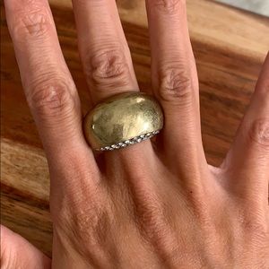 Antique Gold Adjustable Statement Ring
